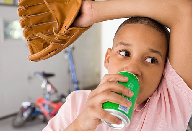 Diarrhea causes the body to lose fluids, leading to dehydration. Sugary drinks, such as Sprite, may not be high up on the list of recommended fluids in case of diarrhea. If you don't have any other options but to drink Sprite, it may be a good idea to add some water to it and let the bubbles fizz out before drinking it.