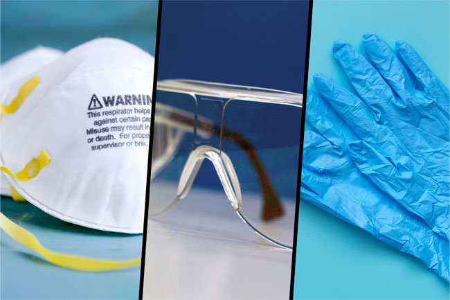 Wear gloves, goggles, and a mask when you use bleach to protect yourself.