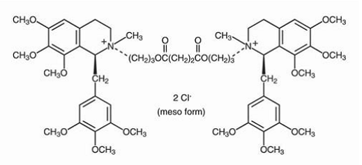 NUROMAX®
(doxacurium chloride) Structural Formula Illustration