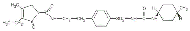 Glimepiride - Structural Formula Illustration