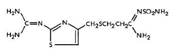 Famotidine - Structural Formula Illustration
