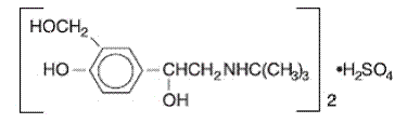 Albuterol Sulfate Structural Formula Illustration