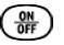 Press and hold until 3 sets of dots appear and then
disappear from the display and the display turns off - Illustration