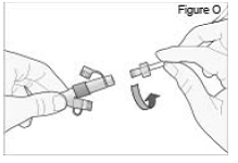 Twist the cassette tube to disconnect it from the longer straight (green) connector - Illustration