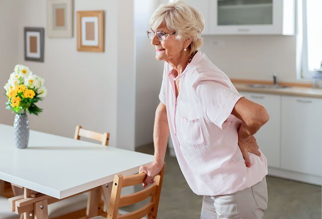 Cancer of the the pancreas is called pancreatic cancer. Pain in the upper abdomen and back is commonly seen in those who have pancreatic cancer. The back pain is generally not constant.