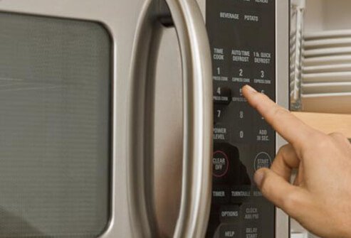 Photo of microwave oven.