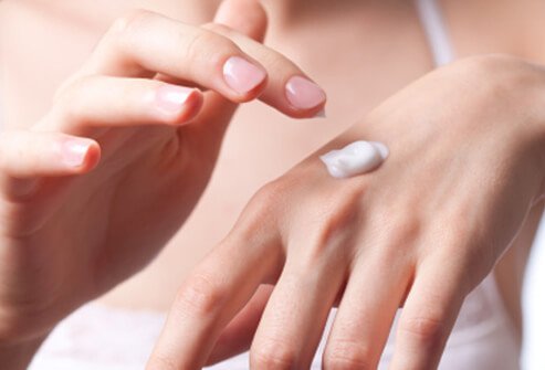 Keeping the skin well hydrated through the application of creams or ointments is an important step in treatment.