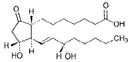 Alprostadil Structural Formula Illustration