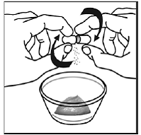 Carefully twist both ends of the SUSTIVA capsule in
opposite directions to open it - Illustration