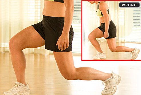 Like squats, lunges work all the major muscles of your lower body.