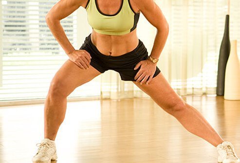 Add dumbbells to lunges once your form is down pat.