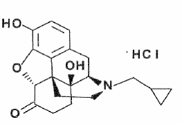 Naltrexone hydrochloride - Structural Formula Illustration