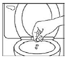 Flush the empty capsule - Illustration