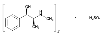 EMERPHED (ephedrine sulfate) Structural Formula - Illustration