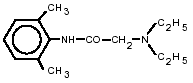 Lidocaine Structural Formula Illustration