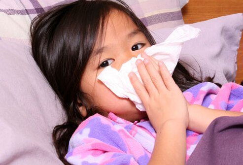 Most children that get enterovirus D68 infections have mild to moderate symptoms that include a runny nose, coughing and sneezing, fever (mild) and body aches.