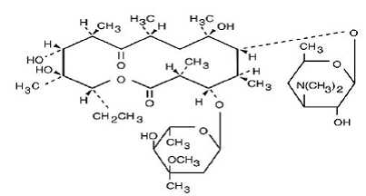 PCE ® (erythromycin) Structural Formula Illustration