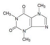Caffeine - Structural Formula Illustration Caffeine - Structural Formula Illustration