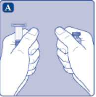 Bring the ESPEROCT vial and the pre-filled diluent syringe to room temperature - Illustration