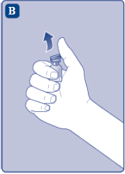 Remove the plastic cap from the ESPEROCT vial - Illustration
