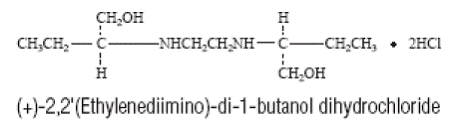 Ethambutol Hydrochloride Structural Formula Illustration Ethambutol Hydrochloride Structural Formula Illustration