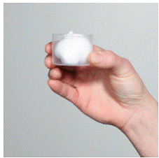 Dispense enough EVOCLIN Foam to cover affected area - Illustration