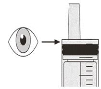 Check that there is no EVRYSDI left in the oral
syringe - Illustration