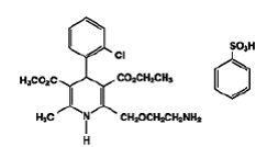 Amlodipine besylate - Structural Formula Illustration