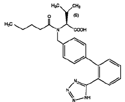 Valsartan - Structural Formula Illustration