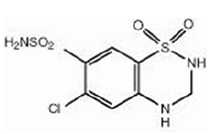 Hydrochlorothiazide - Structural Formula Illustration