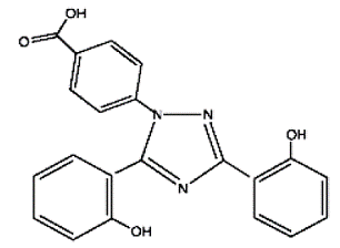 EXJADE® (deferasirox) Structural Formula Illustration