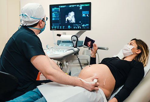 An external cephalic version (ECV) procedure