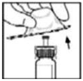 Lift the package away from the adapter and discard the
package - Illustration