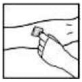 Prepare the injection site - Illustration