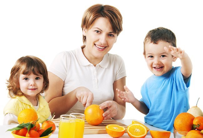 Women learn and understand basic topics such as nutrition and exercise.
