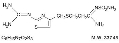 FAMOTIDINE  Structural Formula Illustration