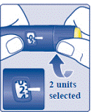 Pull off the paper tab from the outer
needle cap - Illustration
