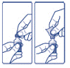 Pull off the tamper-resistant cap - Illustration