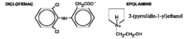 FLECTOR® PATCH (diclofenac epolamine)Structural Formula Illustration
