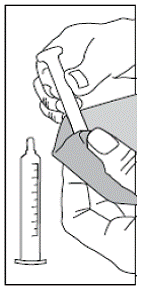 Rinse the plunger and barrel thoroughly and dry - Illustration