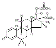 FLORONE® (diflorasone diacetate) Structural Formula Illustration