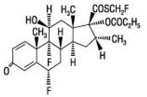 Fluticasone propionate - Structural Formula Illustration Fluticasone propionate - Structural Formula Illustration