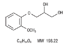 Guaifenesin - Structural Formula Illustration