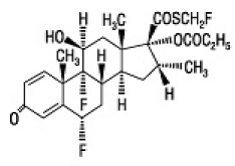 FLONASE (fluticasone propionate) Structural Formula Illustration FLONASE (fluticasone propionate) Structural Formula Illustration