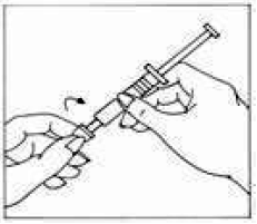 Using your thumb, flip off the plastic cap - illustration