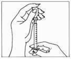 Turn needle upside down - Illustration