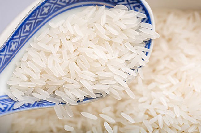 White rice has been stripped of nutrients and fiber. 