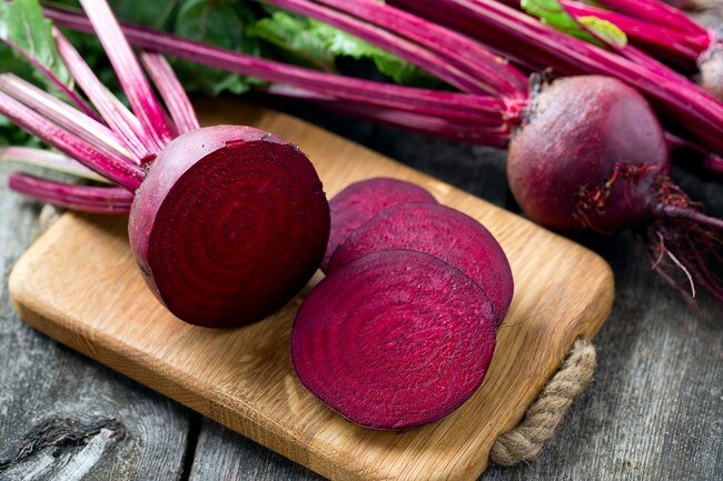 Nitrate in beets is converted into nitric oxide which improves blood flow. 