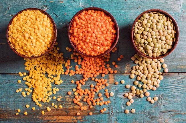 A half-cup of lentils provides 8 grams of protein, almost as much as 1 ounce of lean steak.