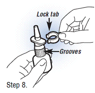 Replacing The Lock Tab - Illustration Replacing The Lock Tab - Illustration